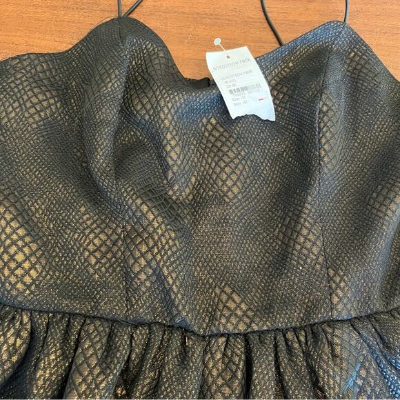 Love...Ady Fit and Flare Dress Black Gold Large - Picture 12 of 16